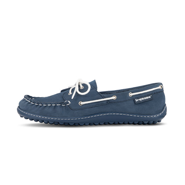 Leguano Barefoot Shoes Morecassin Bleu