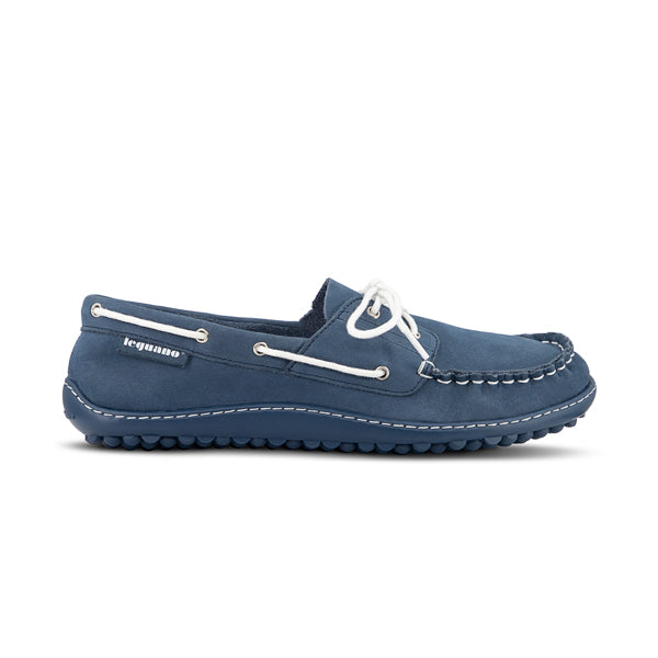Leguano Barefoot Shoes Morecassin Bleu