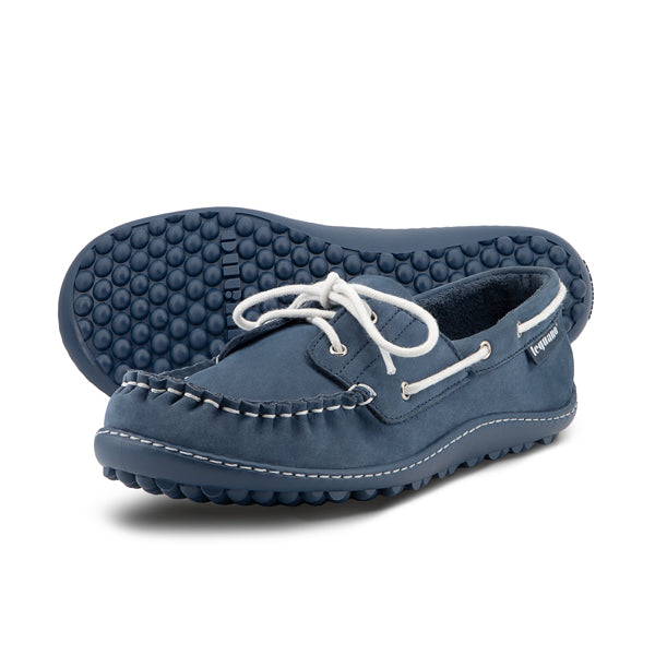 Leguano Barefoot Shoes Morecassin Bleu