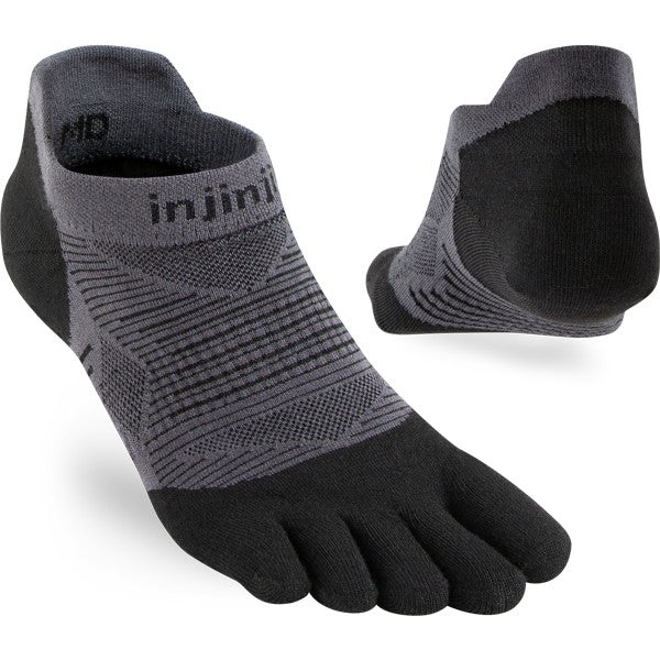 Injinji Run Lightweight No-Show 2.0 Noir/Gris