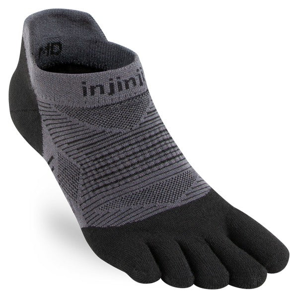 Injinji Run Lightweight No-Show 2.0 Noir/Gris