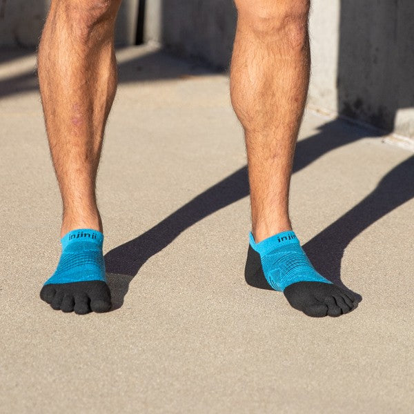Injinji Run Lightweight No-Show 2.0 Bleu/Noir