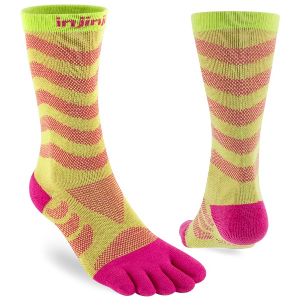 Chaussettes de course Injinji pour femmes, modèle Ultra Crew, à bout melon
