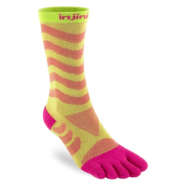 Chaussettes de course Injinji pour femmes, modèle Ultra Crew, à bout melon