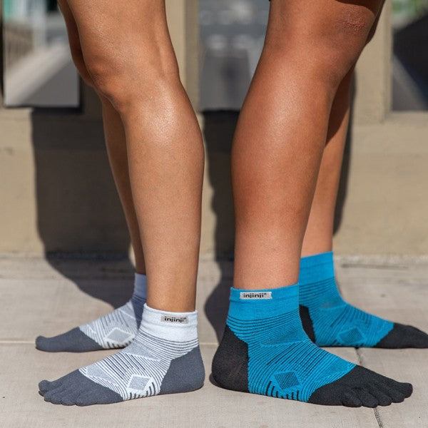Injinji Run Lightweight Mini-Crew 2.0 Noir/Bleu