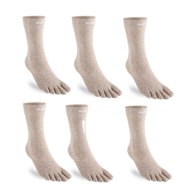 Injinji 6 Pairs Liner Crew Upcycled