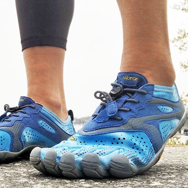 Vibram Fivefingers V-Run Femme Bleu clair