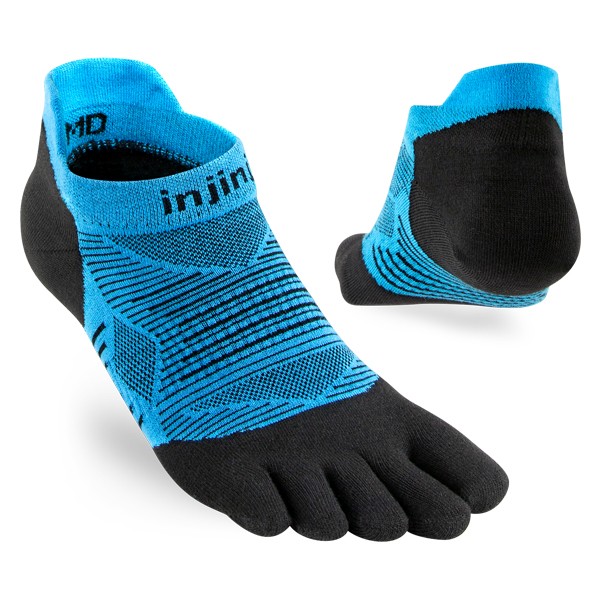 Injinji Run Lightweight No-Show 2.0 Bleu/Noir