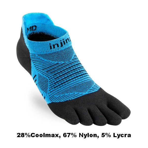 Injinji Run Lightweight No-Show 2.0 Bleu/Noir