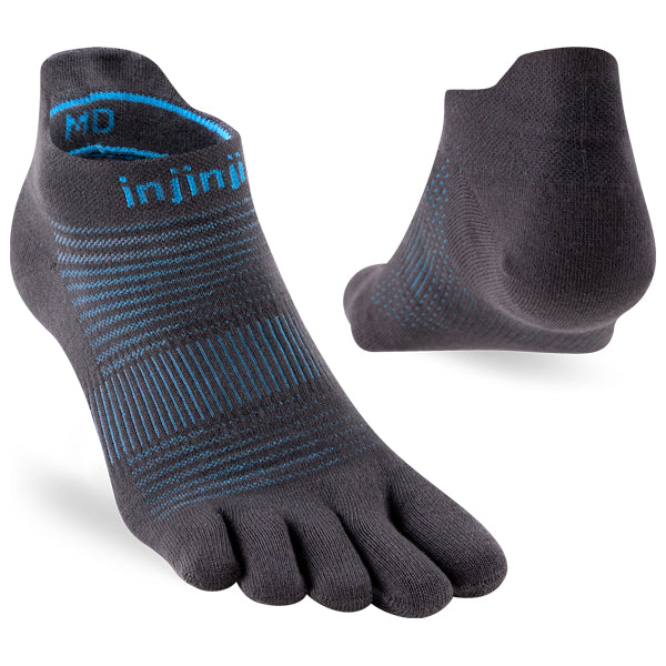 Injinji Run Lightweight No-Show Carbon