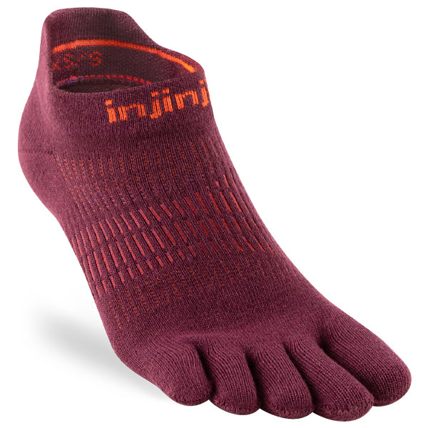 Injinji Women Run Lightweight No-Show Mahogany