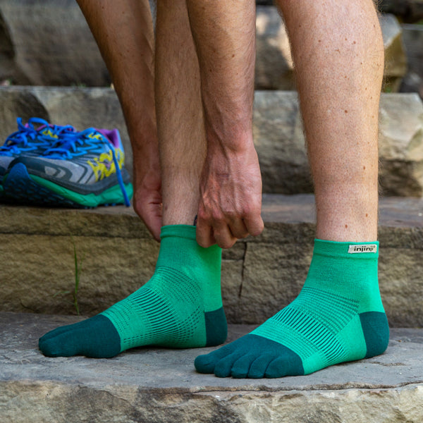Injinji Run Lightweight Mini-Crew Fern