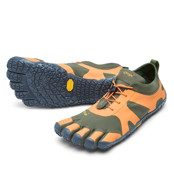 Vibram V-Alpha - Chaussures minimalistes, coloris militaire/orange