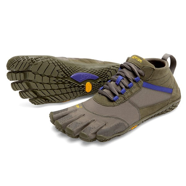 Vibram V-Trek Chaussures minimalistes pour femmes Vert militaire 