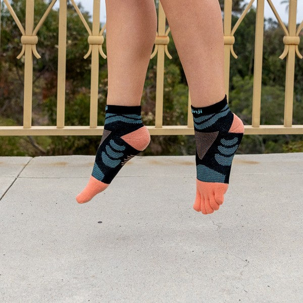 T-shirt Injinji Women's Ultra Run Mini Crew Tide