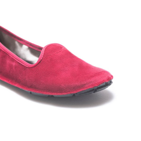 Vibram One Quarter Velvet - Barefoot Shoes Femme Rouge