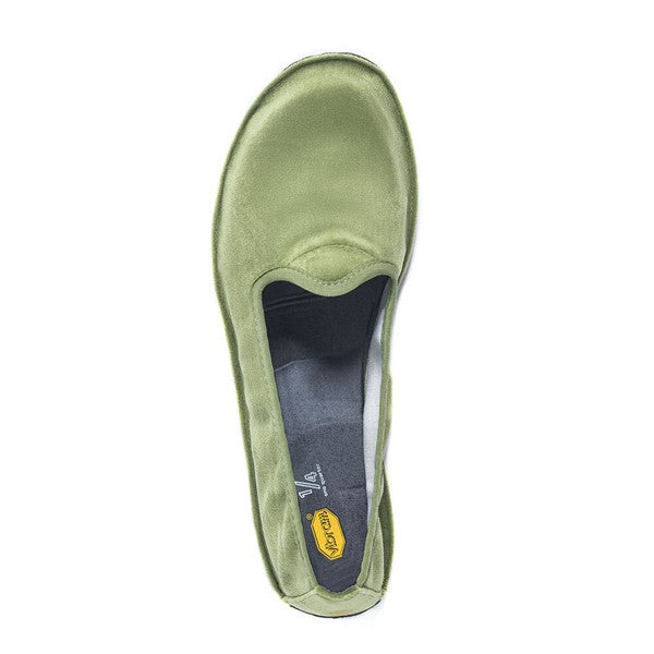 Vibram One Quarter Slipon Femme Velvet Vert/Noir