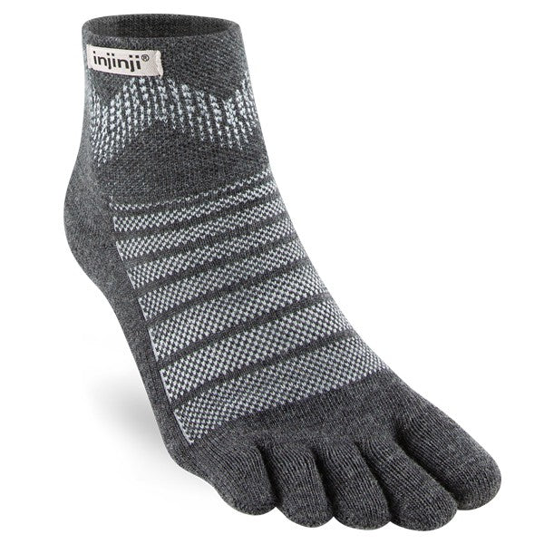 Chaussettes Injinji Outdoor MDW Mini-Crew - Anthracite