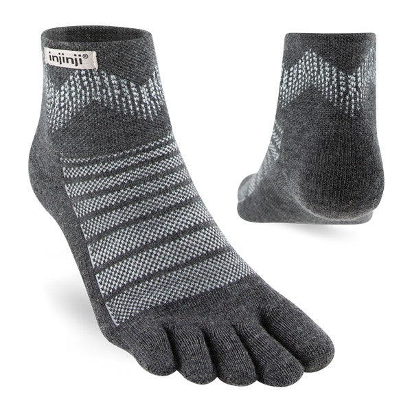 Chaussettes Injinji Outdoor MDW Mini-Crew - Anthracite