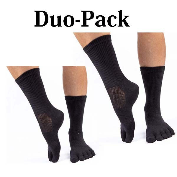 Chaussettes de trail Duo-Pack à orteils pointus 