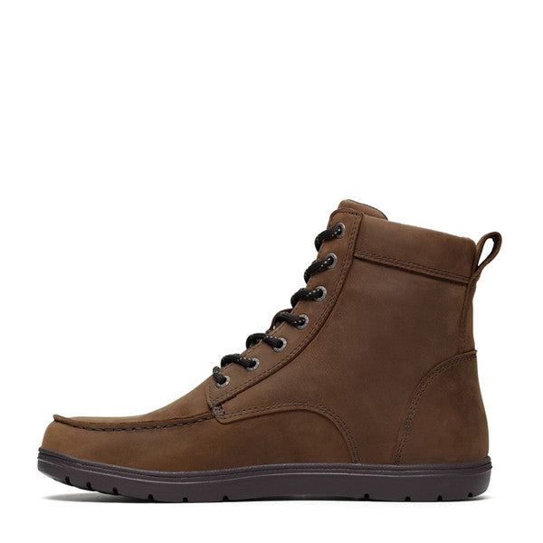 Lems Boulder Boot - Barefoot Shoes Waterproof Weathered Umber
