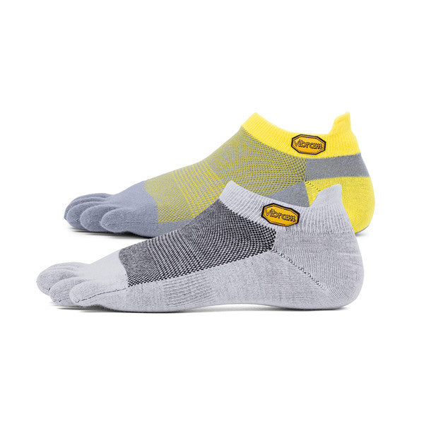 Vibram Fivefingers No -Show Lot de 2 Gris/Gris-Jaune