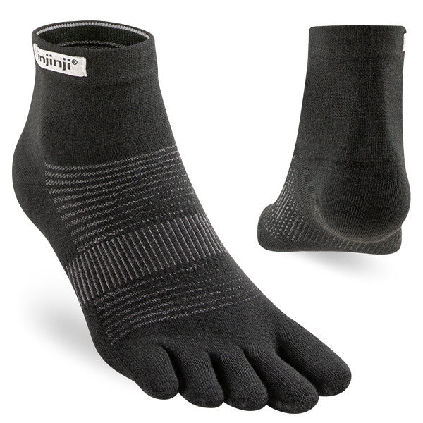 Chaussettes Injinji Run Lightweight Mini-Crew - Orteils noirs