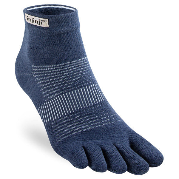 Injinji Run Lightweight Mini Crew - Chaussettes à orteils Bleu marine 