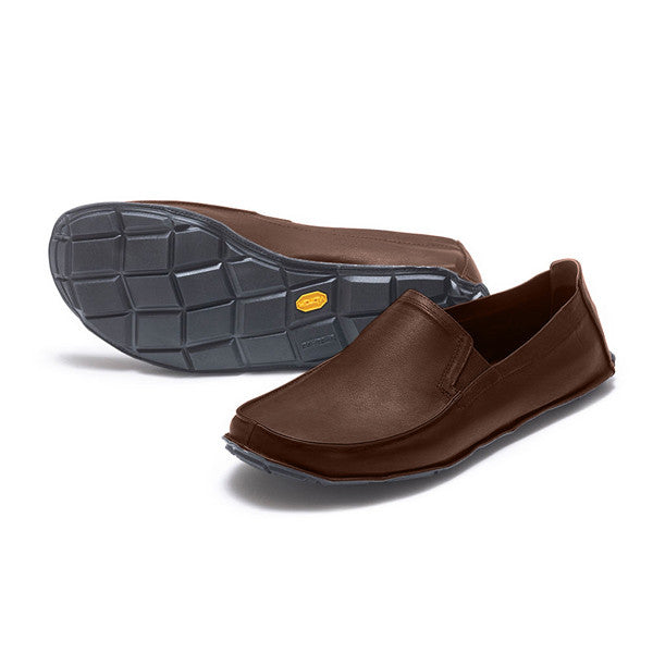 Mocassin One Quarter en cuir marron 