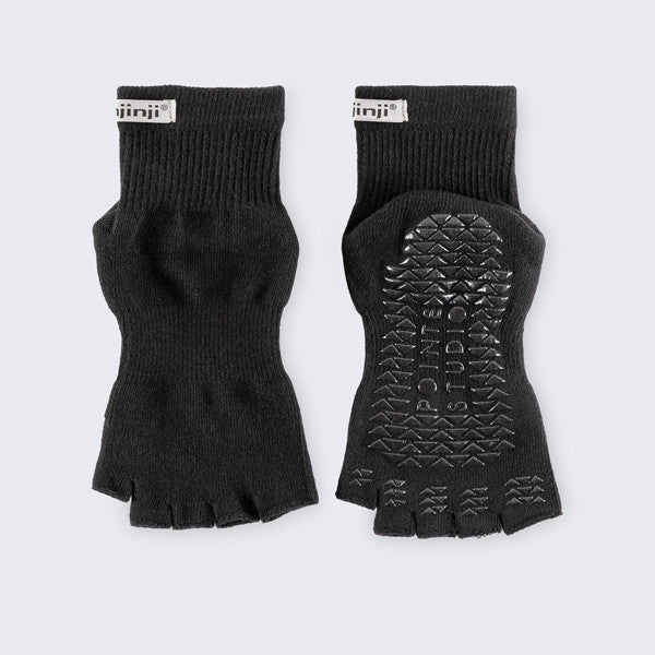 Injinji Pointe Studio Toeless Mini-Crew Noir