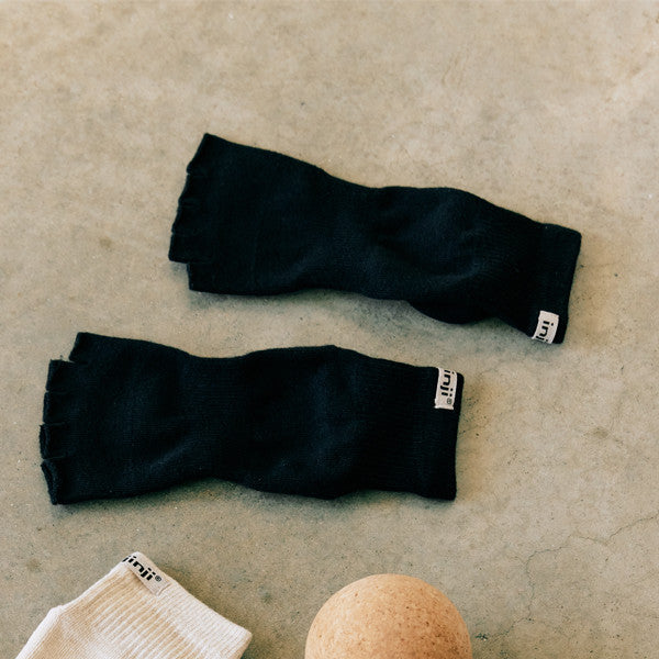 Injinji Pointe Studio Toeless Mini-Crew Noir
