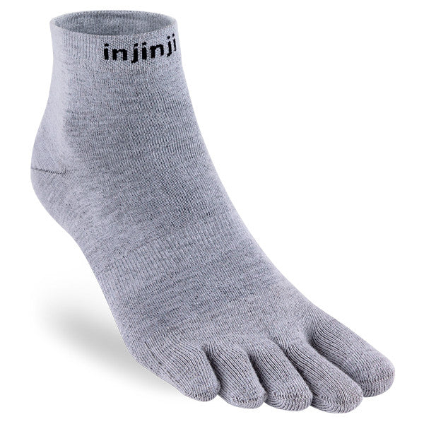 Injinji Liner Mini-Crew - Chaussettes à bout gris