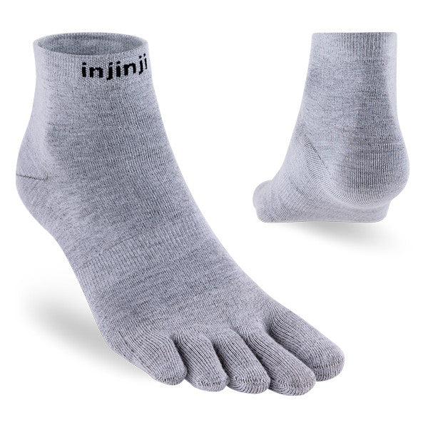Injinji Liner Mini-Crew - Chaussettes à bout gris