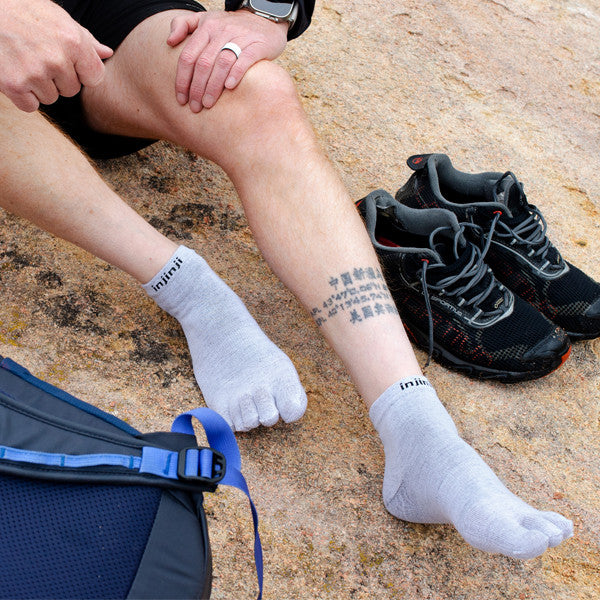 Injinji Liner Mini-Crew - Chaussettes à orteils Gris