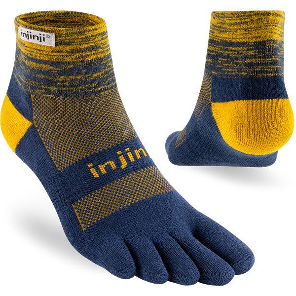 Chaussettes Injinji Trail Mini-Crew à orteils Moonlit
