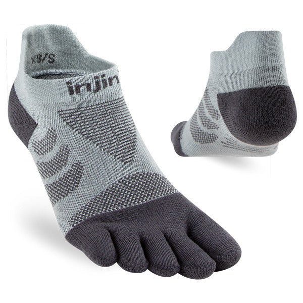 Chaussures invisibles Injinji Ultra Run pour femmes, grises