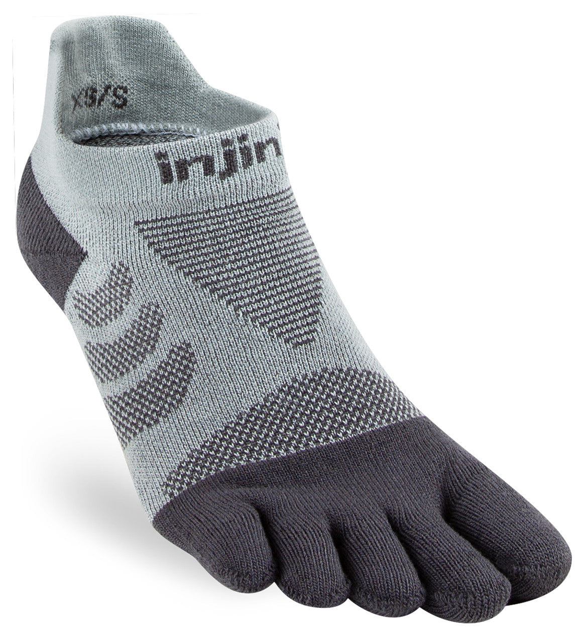 Chaussures invisibles Injinji Ultra Run pour femmes, grises