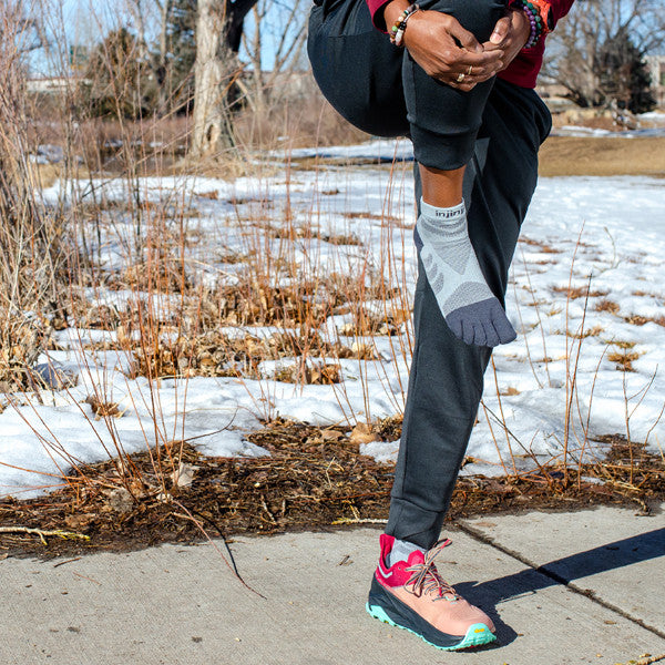 T-shirt Injini Ultra Run Mini Crew Gris pour femme