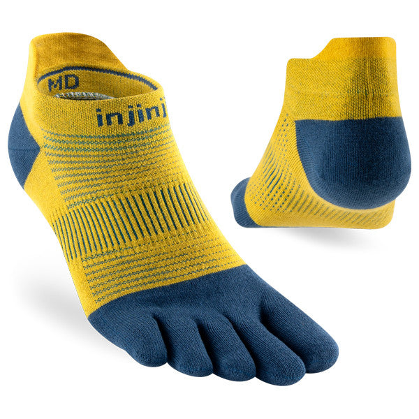 Injinji Run Lightweight No-Show Royal Yellow
