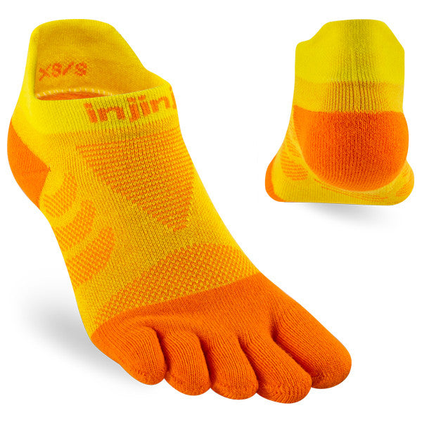 Injinji Women Ultra Run No-Show Sunflower