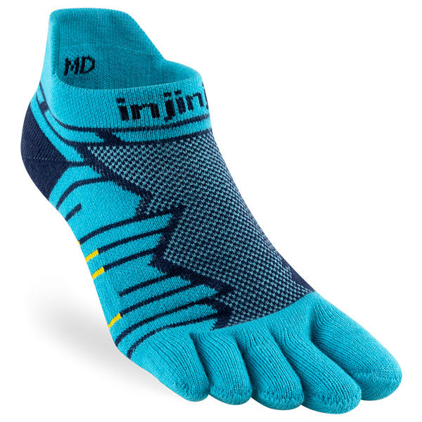 Injinji ULTra Run No-Show Bleu Pacifique