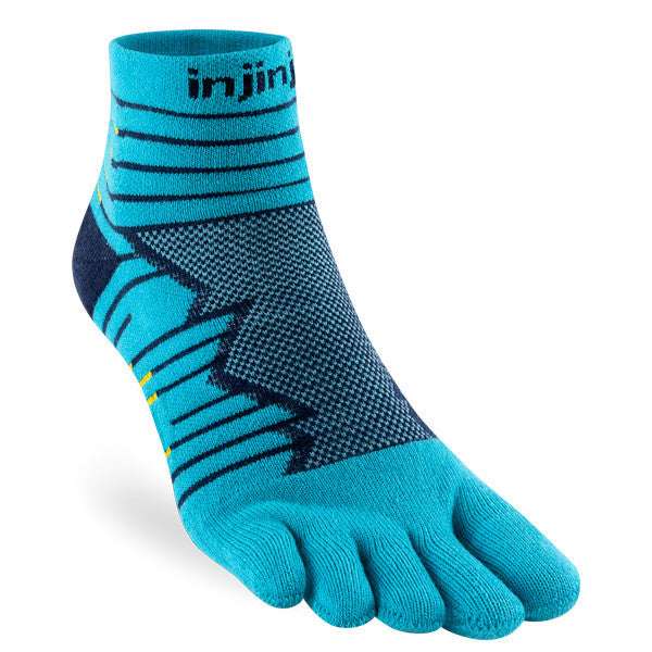 Injinji Ultra Run Mini Crew Bleu Pacifique