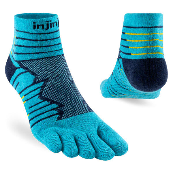 Injinji Ultra Run Mini Crew Bleu Pacifique