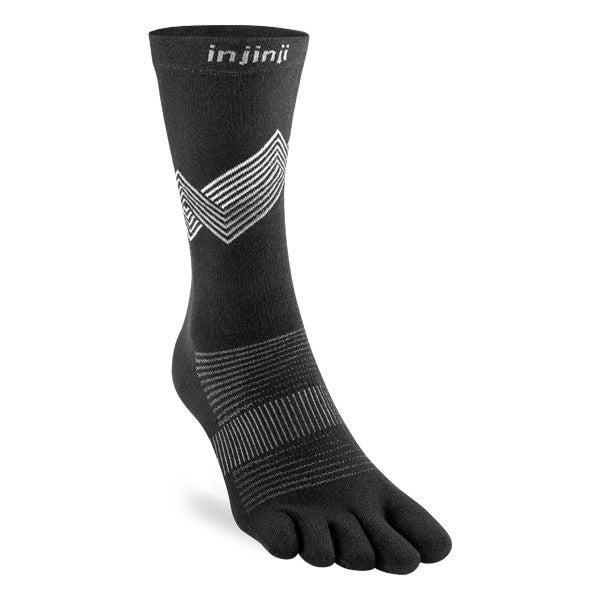 Injinji Run Crew Chaussettes à orteils Black