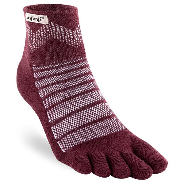 Injinji Outdoor MDW Mini Crew - Wanderscocken Garnet