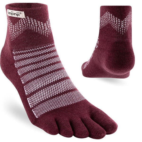Injinji Outdoor MDW Mini Crew - Wanderscocken Garnet