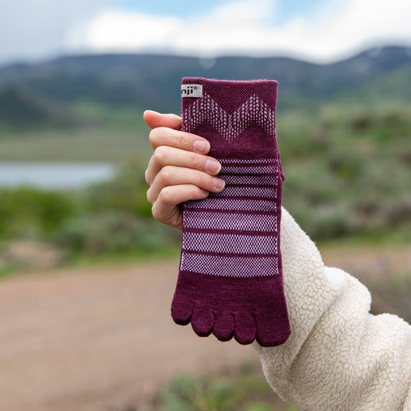 Injinji Outdoor MDW Mini Crew - Wanderscocken Garnet