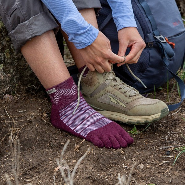 Injinji Outdoor MDW Mini Crew - Wanderscocken Garnet