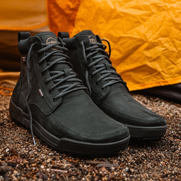 Sommet des bottes Lems Boulder - Chaussures pieds nus couleur charbon