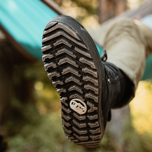 Sommet des bottes Lems Boulder - Chaussures pieds nus couleur charbon